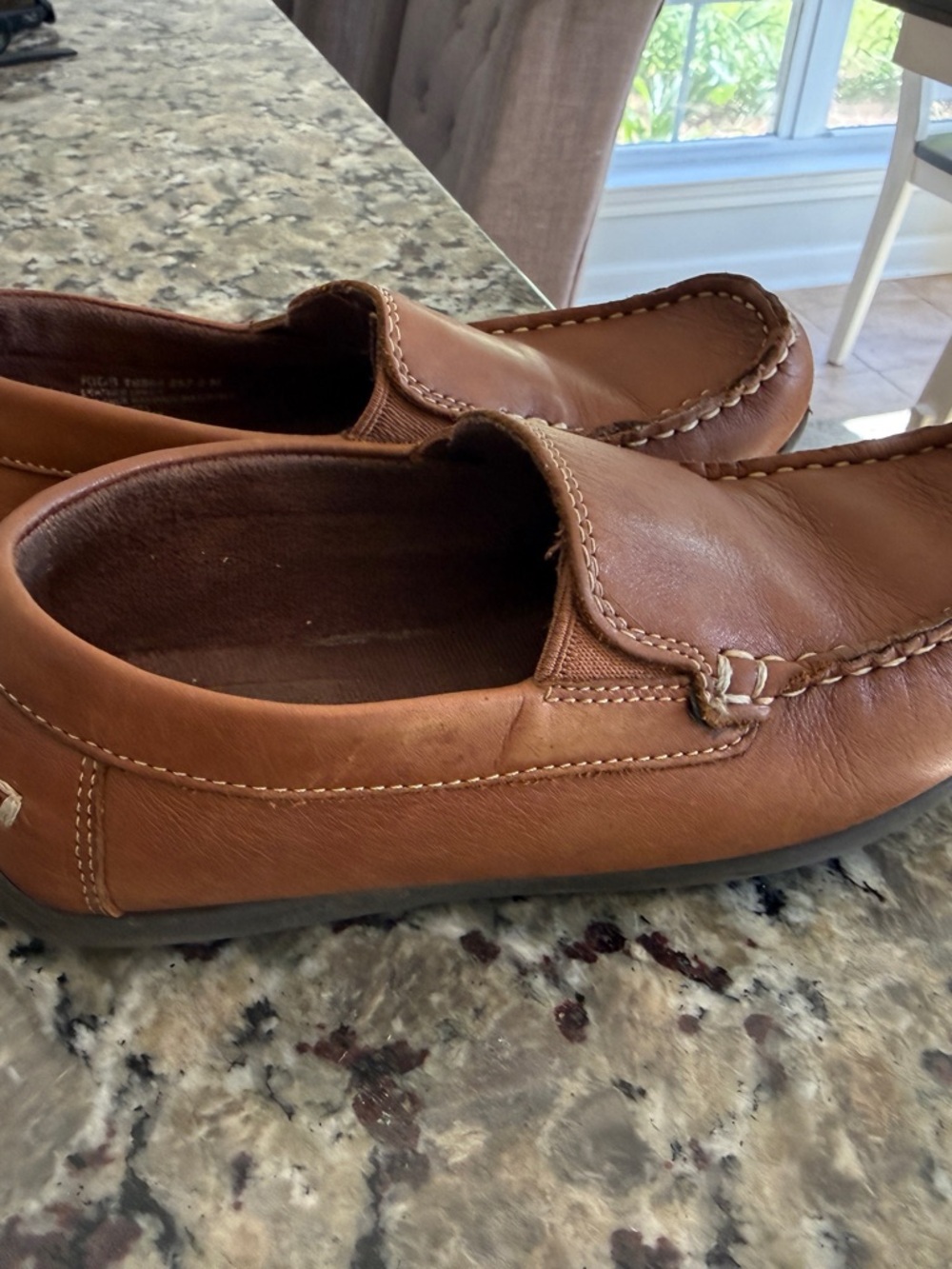 Florsheim Brown Leather Slip-On Moccasin Kids Dress Shoes